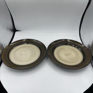 Home‎ Trends Dinner Plates 10 7/8" Rave Stripe Lot Set of 2 Supper I4